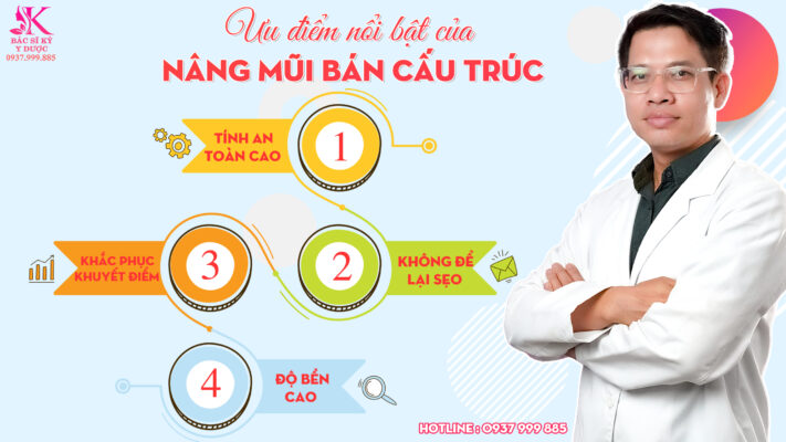ưu điểm nâng mũi bán cấu trúc