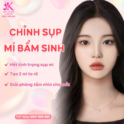 Sụp mí mắt bẩm sinh chỉnh sửa như thế nào?
